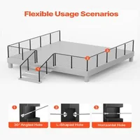 Stâlp-pentru-balustradă-cu-cablu-91-cm-secțiune-5x5-cm-găuri-orizontale-negru-set-de-4-bucăți