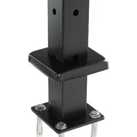 Stâlp-pentru-balustradă-cu-cabluri-107-cm-secțiune-5x5-cm-găuri-unghiulare-în-L-negru-1-buc