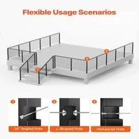 Stâlp-pentru-balustradă-cu-cabluri-107-cm-secțiune-5x5-cm-găuri-unghiulare-în-L-negru-1-buc