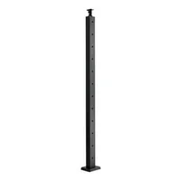 Stâlp-pentru-balustradă-cu-cabluri-107-cm-secțiune-5x5-cm-orificii-orizontale-negru-set-de-4-buc