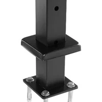 Stâlp-pentru-balustradă-cu-cabluri-91-cm-secțiune-5x5-cm-orificii-orizontale-negru-1-buc
