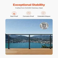 Stâlp-pentru-balustradă-cu-cabluri-91-cm-secțiune-5x5-cm-orificii-orizontale-negru-1-buc