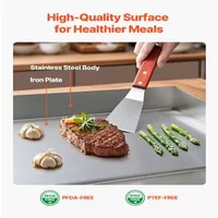 Grătar-electric-profesional-725x400-mm-4400W-placă-netedă-temperatură-reglabilă-50-300-C-oțel-inoxidabil