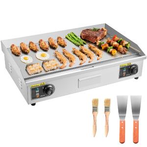 Grătar-electric-profesional-725x400-mm-4400W-placă-netedă-temperatură-reglabilă-50-300-C-oțel-inoxidabil