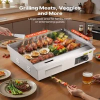 Grătar-electric-profesional-535x300-mm-3200W-placă-netedă-temperatură-reglabilă-50-300-C-oțel-inoxidabil