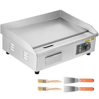 Grătar-electric-profesional-535x300-mm-3200W-placă-netedă-temperatură-reglabilă-50-300-C-oțel-inoxidabil