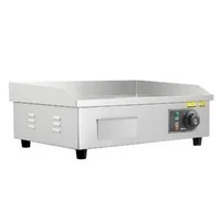 Grătar-electric-profesional-535x300-mm-3200W-placă-netedă-temperatură-reglabilă-50-300-C-oțel-inoxidabil