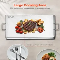 Placă-pentru-grătar-91x56-cm-oțel-inoxidabil-universală-pentru-barbecue-teppanyaki-și-camping