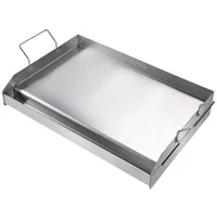 Placă-pentru-grătar-60x41-cm-din-oțel-inoxidabil-pentru-2-arzătoare-cu-canal-pentru-grăsime-și-mânere-detașabile