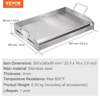 Placă-pentru-grătar-60x41-cm-din-oțel-inoxidabil-pentru-2-arzătoare-cu-canal-pentru-grăsime-și-mânere-detașabile