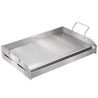 Placă-pentru-grătar-60x41-cm-din-oțel-inoxidabil-pentru-2-arzătoare-cu-canal-pentru-grăsime-și-mânere-detașabile