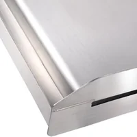 Placă-pentru-grătar-60x41-cm-din-oțel-inoxidabil-pentru-2-arzătoare-cu-canal-pentru-grăsime-și-mânere-detașabile