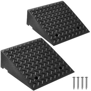 Rampă-pentru-bordură-2-bucăți-înălțime-17-8-cm-capacitate-de-încărcare-3175-kg-din-compozit-cauciuc-plastic-cu-canal-de-drenaj-pentru-autoturisme-și-remorci