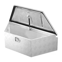 Cutie-pentru-cârligul-remorcii-99x42x30-cm-aluminiu-argintiu-cu-încuietoare-și-chei-organizator-pentru-pickup-camper-și-SUV