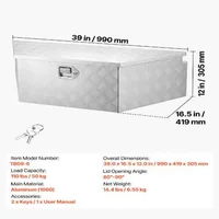 Cutie-pentru-cârligul-remorcii-99x42x30-cm-aluminiu-argintiu-cu-încuietoare-și-chei-organizator-pentru-pickup-camper-și-SUV