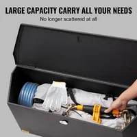 Cutie-de-timonerie-pentru-remorcă-91x30x30-cm-oțel-carbon-neagră-amortizor-cu-gaz-110-încuietoare-cu-2-chei