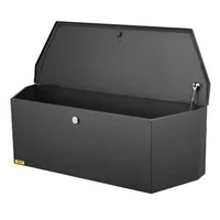Cutie-de-timonerie-pentru-remorcă-91x30x30-cm-oțel-carbon-neagră-amortizor-cu-gaz-110-încuietoare-cu-2-chei