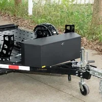 Cutie-de-timonerie-pentru-remorcă-91x30x30-cm-oțel-carbon-neagră-amortizor-cu-gaz-110-încuietoare-cu-2-chei