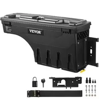Cutie-laterală-cu-încuietoare-pentru-bena-unui-pick-up-25-l-pentru-Dodge-Ram-1500-2019-2021-partea-dreaptă-ABS-și-oțel-negru-mat