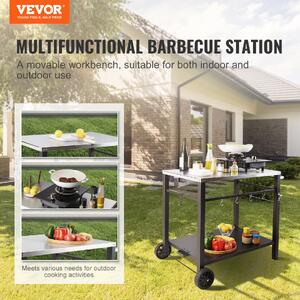 Cărucior-mobil-pentru-grătar-100x64x83-5-cm-cu-blat-din-oțel-inoxidabil-85x55-cm-cu-două-etaje-2-roți-și-4-cârlige