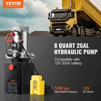 Pompă-hidraulică-7-6-l-acționare-simplă-DC-12V-1-6-kW-220-bar-pentru-remorcă-basculantă