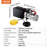 Pompă-hidraulică-7-6-l-acționare-simplă-DC-12V-1-6-kW-220-bar-pentru-remorcă-basculantă