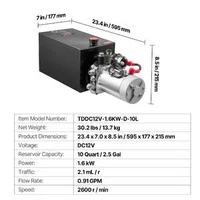 Pompă-hidraulică-9-5-l-acțiune-simplă-DC-12V-22-MPa-cu-rezervor-metalic