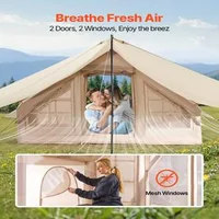 Cort-gonflabil-de-camping-3x2x2-m-pentru-3-5-persoane-cu-pompă-și-copertină-Oxford-300D-orificiu-pentru-sobă-PU3000