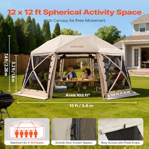 Cort-pop-up-din-plasă-3-6x3-6x2-26-m-sferic-cu-13-laturi-pentru-8-10-persoane-cu-acoperiș-detașabil-UV50