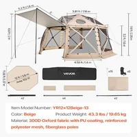 Cort-pop-up-din-plasă-3-6x3-6x2-26-m-sferic-cu-13-laturi-pentru-8-10-persoane-cu-acoperiș-detașabil-UV50