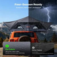 Cort-de-plafon-pentru-mașină-2-3-persoane-pliabil-aluminiu-LED-în-3-culori-saltea-2-5x1-4-m