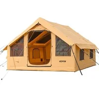 Cort-gonflabil-de-camping-4x3x2-2-m-pentru-5-8-persoane-cu-2-luminatoare-coș-pentru-sobă-și-pompă-cu-manometru