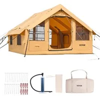 Cort-gonflabil-de-camping-4x3x2-2-m-pentru-5-8-persoane-cu-2-luminatoare-coș-pentru-sobă-și-pompă-cu-manometru