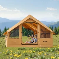 Cort-gonflabil-de-camping-4x3x2-2-m-pentru-5-8-persoane-cu-2-luminatoare-coș-pentru-sobă-și-pompă-cu-manometru