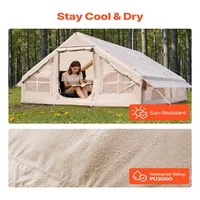 Cort-gonflabil-de-camping-4x3x2-m-pentru-5-8-persoane-300D-Oxford-PU3000-horn-pentru-sobă-2-uși-și-4-ferestre