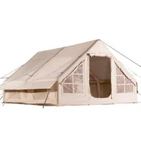 Cort-gonflabil-de-camping-4x3x2-m-pentru-5-8-persoane-300D-Oxford-PU3000-horn-pentru-sobă-2-uși-și-4-ferestre