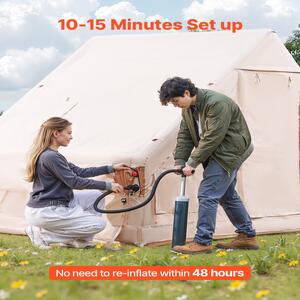Cort-gonflabil-de-camping-4x3x2-m-pentru-5-8-persoane-300D-Oxford-PU3000-horn-pentru-sobă-2-uși-și-4-ferestre