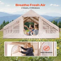 Cort-gonflabil-de-camping-4x3x2-m-pentru-5-8-persoane-300D-Oxford-PU3000-horn-pentru-sobă-2-uși-și-4-ferestre
