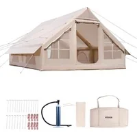 Cort-gonflabil-de-camping-4x3x2-m-pentru-5-8-persoane-300D-Oxford-PU3000-horn-pentru-sobă-2-uși-și-4-ferestre