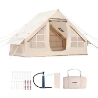 Cort-gonflabil-pentru-camping-3x2x2-m-pentru-3-5-persoane-300D-Oxford-PU3000-coș-pentru-sobă-2-uși-și-2-ferestre