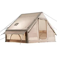 Cort-gonflabil-pentru-camping-3x2x2-m-pentru-3-5-persoane-300D-Oxford-PU3000-coș-pentru-sobă-2-uși-și-2-ferestre