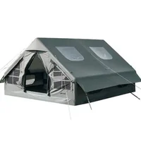 Cort-gonflabil-de-camping-4x3x2-m-pentru-5-8-persoane-Oxford-420D-cu-trapă-orificiu-pentru-sobă-și-pompă-manuală