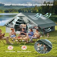 Cort-gonflabil-de-camping-4x3x2-m-pentru-5-8-persoane-Oxford-420D-cu-trapă-orificiu-pentru-sobă-și-pompă-manuală