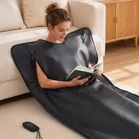 Pătură-pentru-saună-infraroșie-180-x-90-cm-650-W-cu-deschideri-pentru-brațe-control-al-temperaturii-și-timer-piele-PU