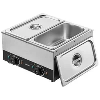 Mașină-de-topit-ciocolată-cu-2-cuve-capacitate-8-2-kg-1600-W-două-regulatoare-independente-de-temperatură-baie-de-apă-oțel-inoxidabil-30-85-C