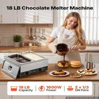 Mașină-de-topit-ciocolată-cu-2-cuve-capacitate-8-2-kg-1600-W-două-regulatoare-independente-de-temperatură-baie-de-apă-oțel-inoxidabil-30-85-C