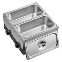Mașină-de-topit-ciocolată-cu-2-cuve-capacitate-8-2-kg-1600-W-două-regulatoare-independente-de-temperatură-baie-de-apă-oțel-inoxidabil-30-85-C