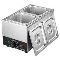 Mașină-de-topit-ciocolată-cu-2-cuve-4-kg-800-W-baie-de-apă-oțel-inoxidabil-interval-de-temperatură-30-85-C