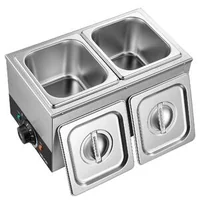 Mașină-de-topit-ciocolată-cu-2-cuve-4-kg-800-W-baie-de-apă-oțel-inoxidabil-interval-de-temperatură-30-85-C