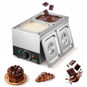 Mașină-de-topit-ciocolată-cu-2-cuve-4-kg-800-W-baie-de-apă-oțel-inoxidabil-interval-de-temperatură-30-85-C